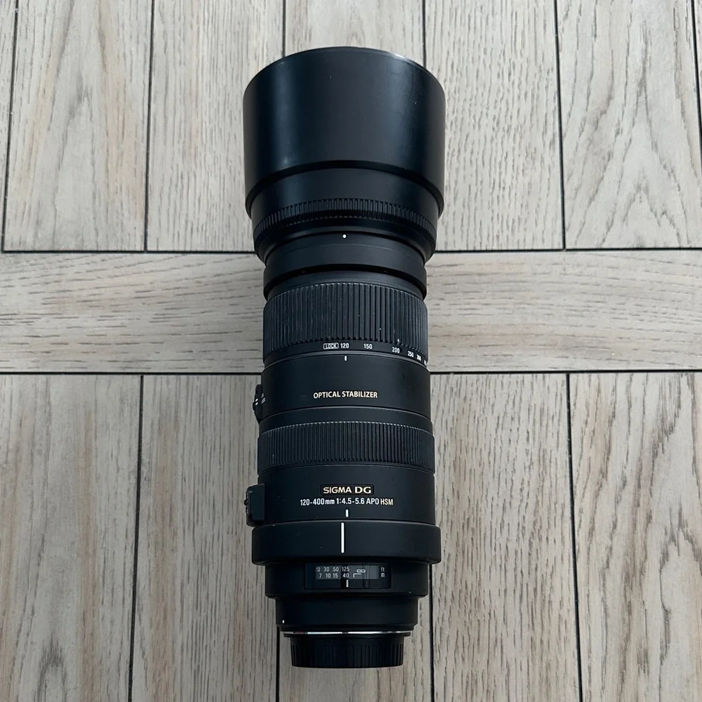 Sigma DG Lens with Optical Stabilizer in Black
